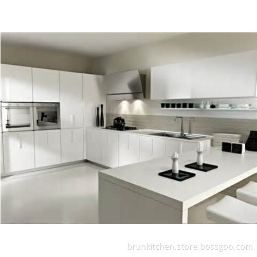 White Modern Laminate Suit Your Lifestyle Kitchen Cabinet